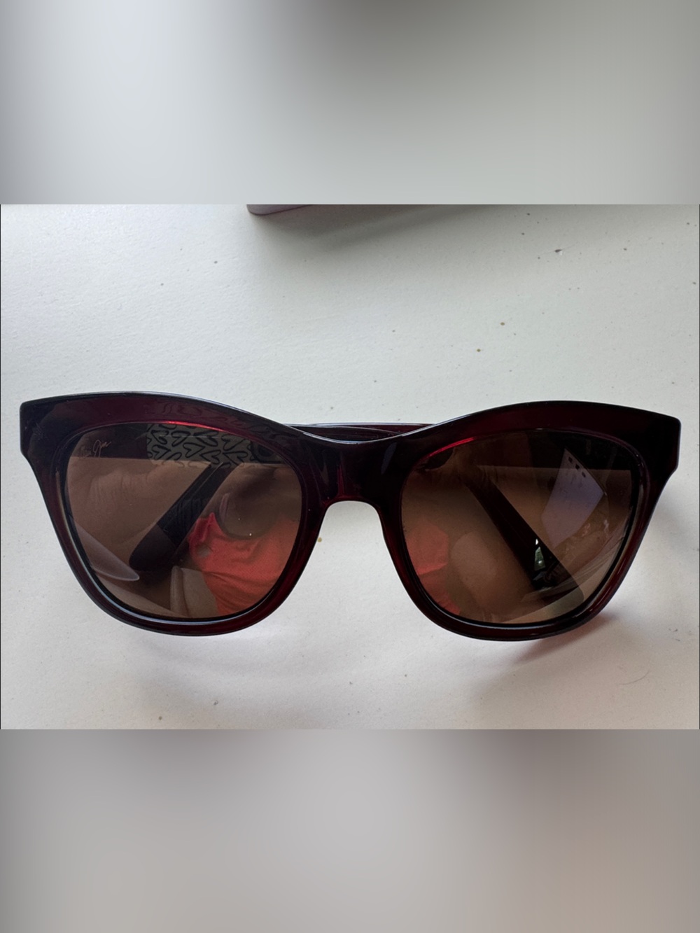 Maui Jim Brown Cat-Eye Sunglasses with Brown polarized Lenses